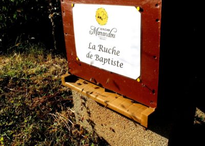 parrainer ruche Abeille Rucher du Marandou miel ruche apiculture fleur dordogne périgord bienvenue à la ferme