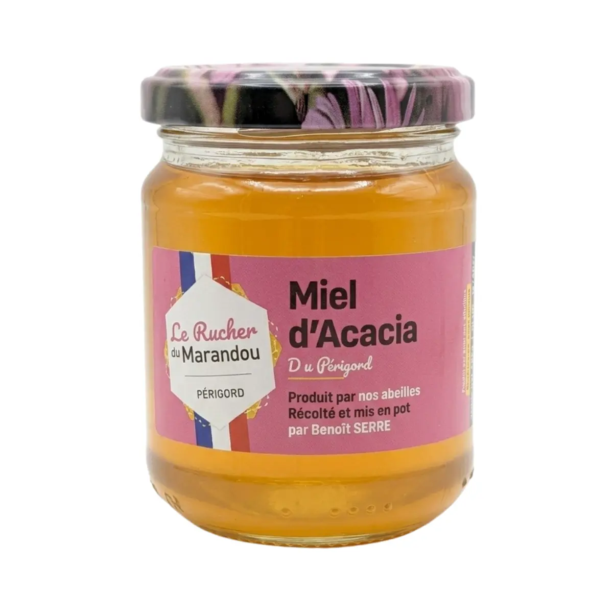 Miel d’acacia du Périgord 250g – miel clair et doux récolté par apiculteur