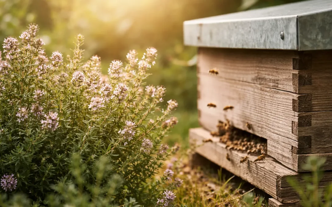 Le thym : floraison, usages, bienfaits et lien naturel avec le miel.