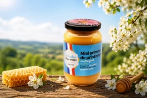 Miel primeur de printemps du Périgord en pot – récolte artisanale du Rucher du Marandou