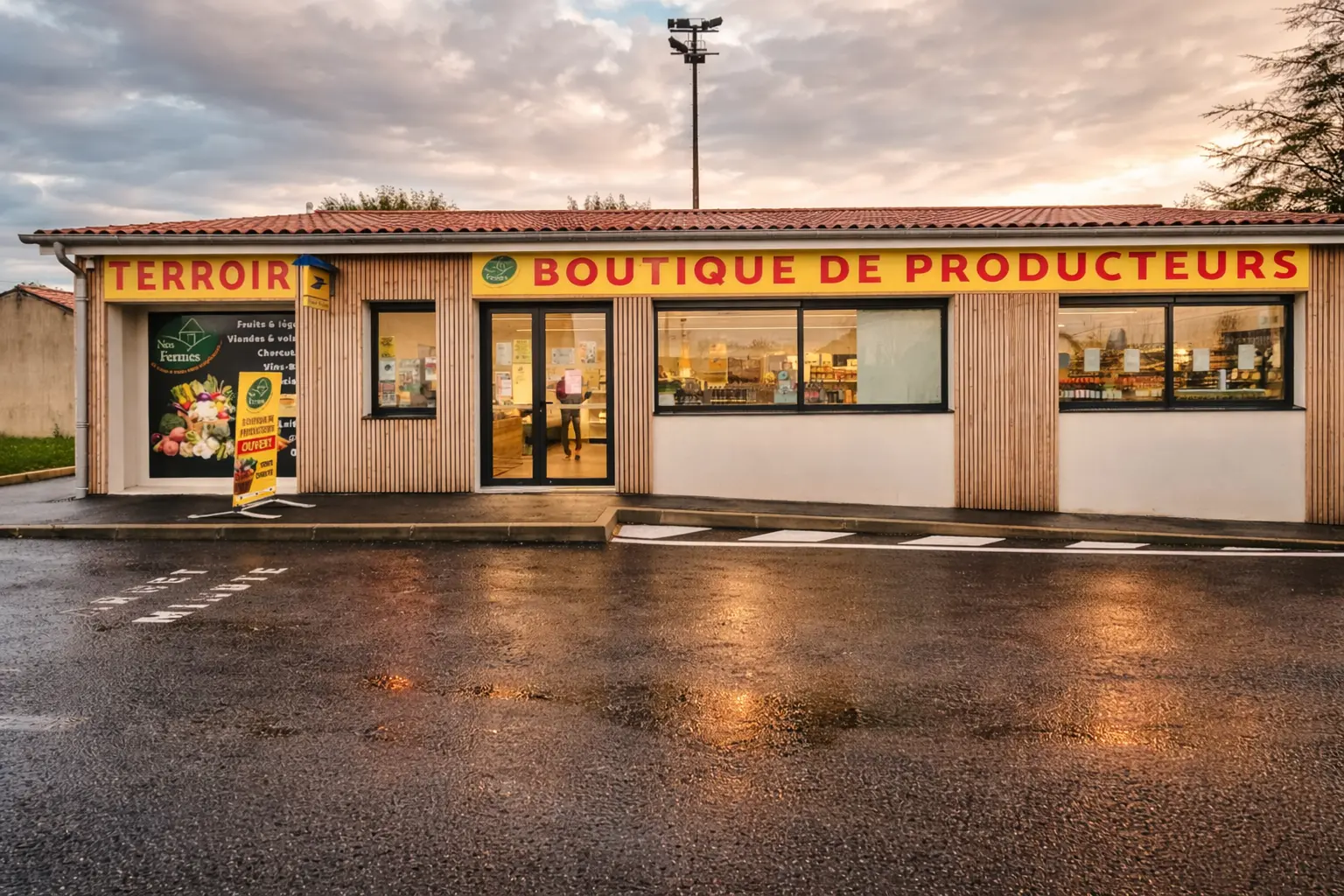 Boutique de producteurs Nos Fermes à Savignac-les-Églises en Dordogne