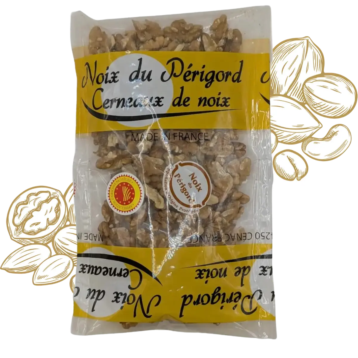 Sachet de cerneaux de noix du Périgord AOP en morceaux 100 g