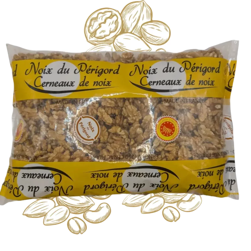 Sachet de 1 kg de cerneaux de noix du Périgord AOP Extra Moitié